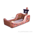 Personalización Viking Barco Inflables Niños Cama de flocado